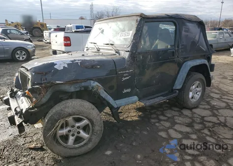 2000 Jeep Wrangler / Tj Sport z USA, uszkodzony, nr VIN 1J4FA49S7YP702364
